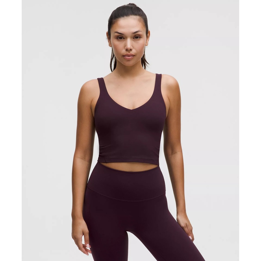 Lululemon-Align™ Tank Top Light Support, A/B Cup-Black Plum